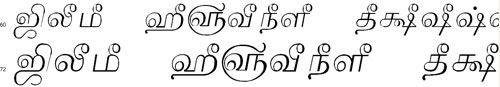 Tam Shakti 26 Tamil Font